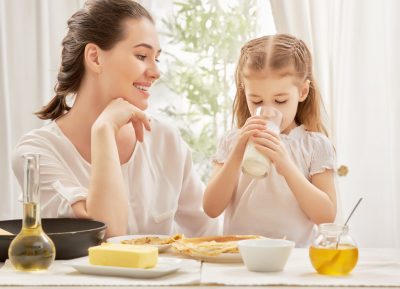 食物アレルギー　減感作：牛乳のレシピ