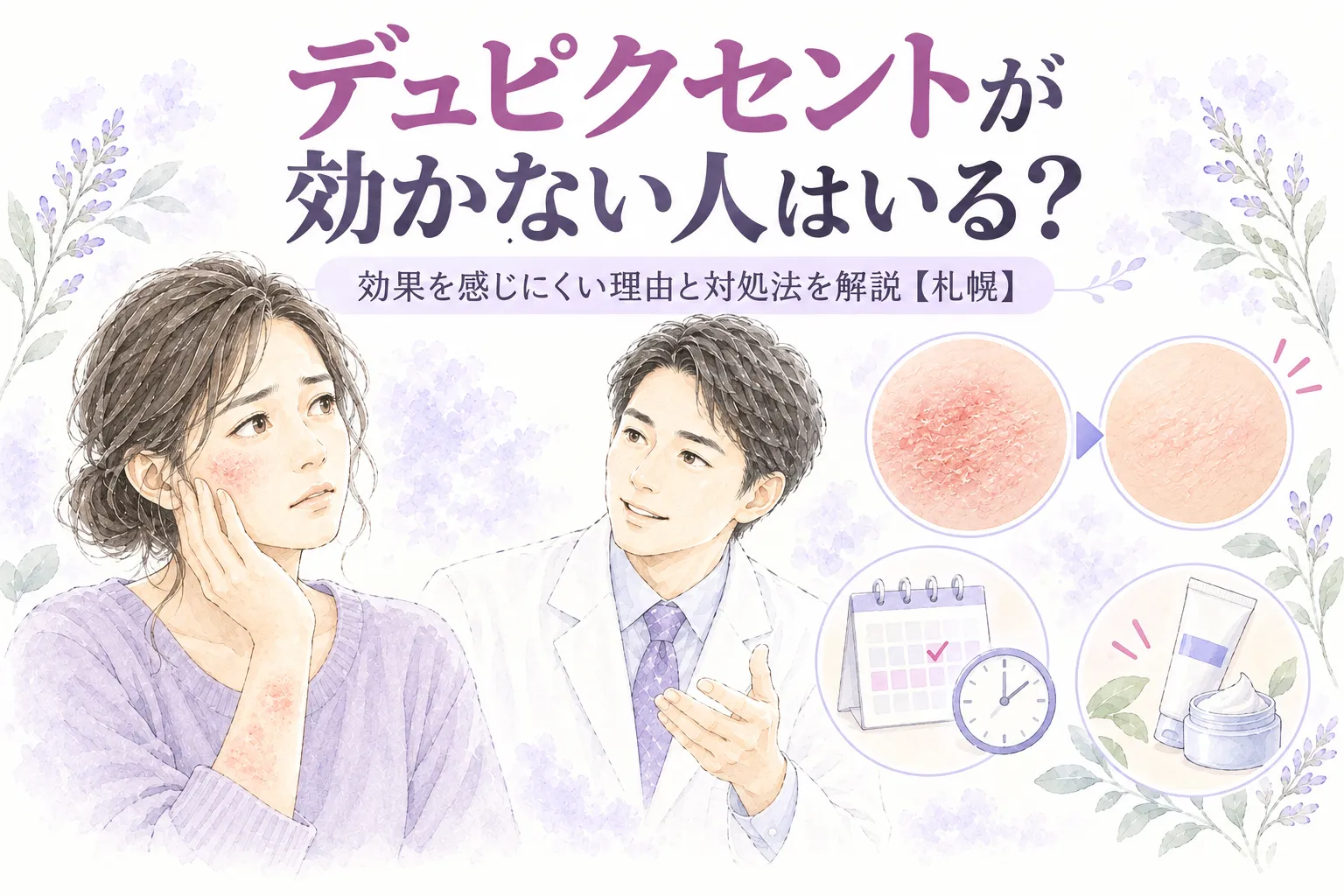 デュピクセントが効かない人はいる？効果を感じにくい理由と対処法を解説【札幌】